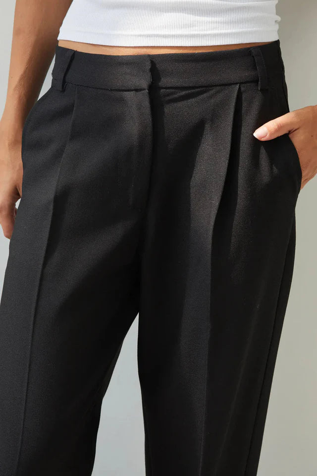 Charli London Nelly Trouser in Black — the Charli London Nelly Trouser in Black offers a masterclass in effortless, urban luxury.