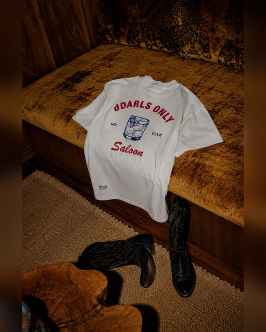 dDARL Saloon Tee in White, product photo