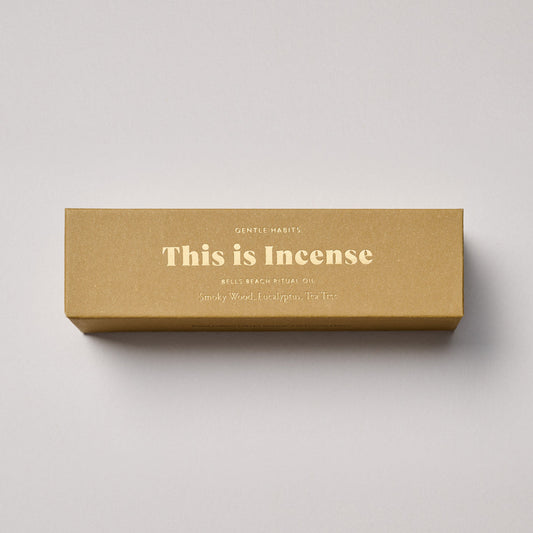 Gentle Habits Ritual Diffuser Oil in Bells Beach — smoky Wood, Eucalyptus, Tea Tree Take it slow with our collection of Gentle Habits Ritual Diffuser Oils.