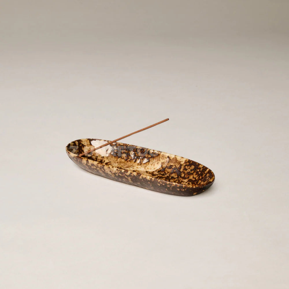 Gentle Habits The Collector Ceramic Holder in Chocolate — ceramic Collector Holder Elevate your rituals with our beautiful Ceramic Collector Holder - the perfect holder for our This Is Incense sticks.