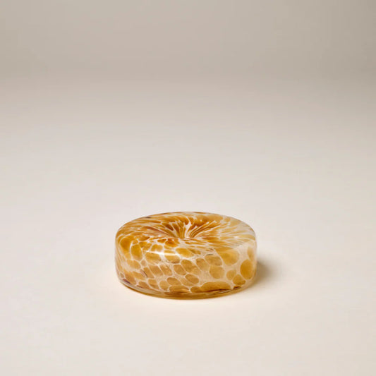 Glass Marble Holder Brown