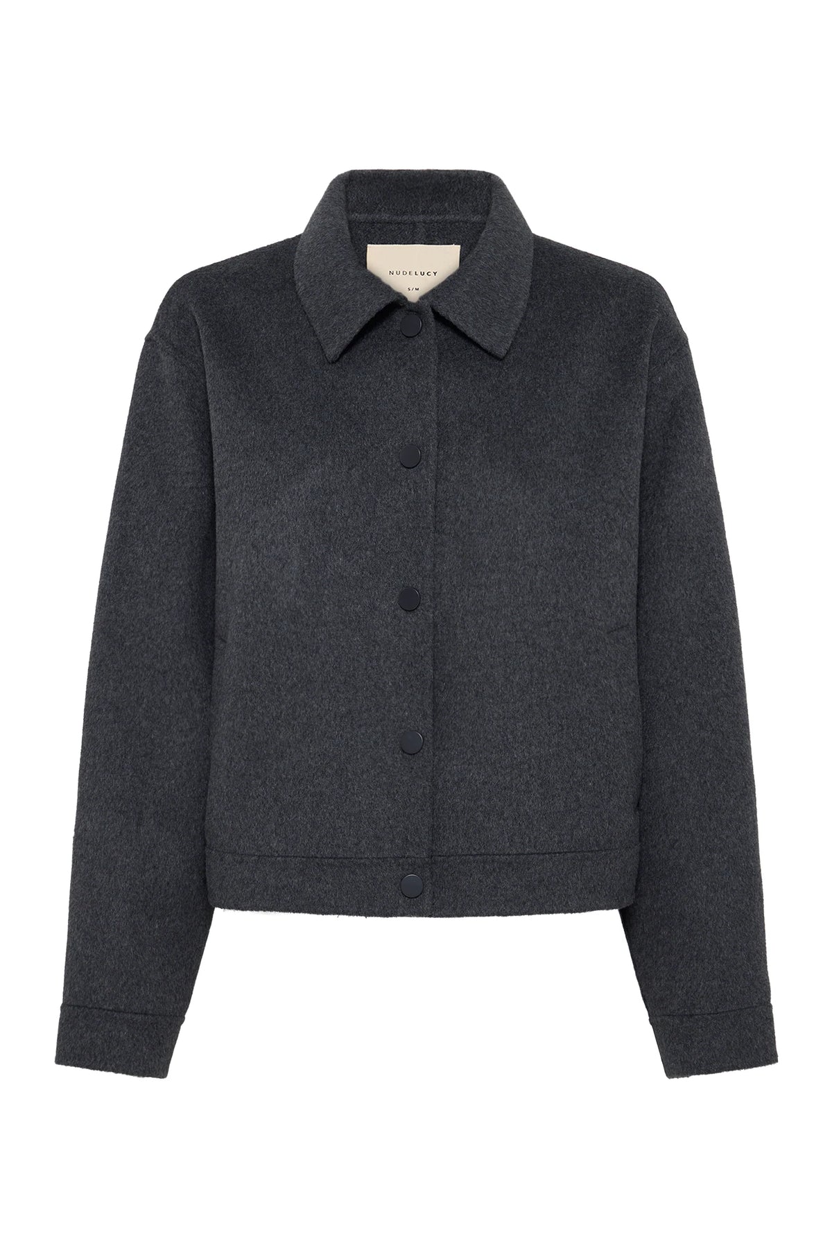 Nude Lucy Jayden Wool Jacket in Charcoal — the Jayden Wool Jacket by Nude Lucy in Charcoal is a refined outer layer designed for everyday wear.