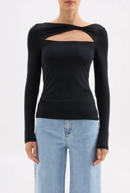 Nude Lucy Mara Top in Black — the elevated seasonal staple your capsule wardrobe has been waiting for.