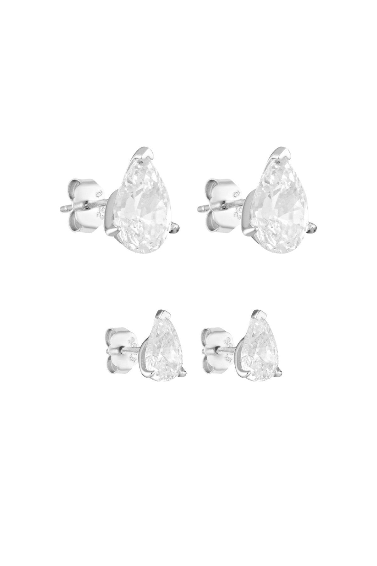 Porter Pear Studs 1CT in Silver — the definitive everyday essential your jewellery box has been waiting for.