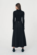 Rowie 'Paloma Organic Midi Skirt' - Washed Black