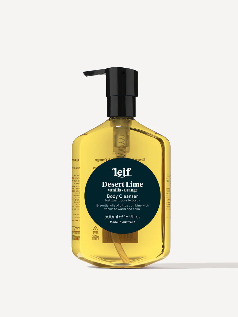 Leif Desert Lime Body Cleaner - 500ml — a bright body wash that uplifts and enlivens.
