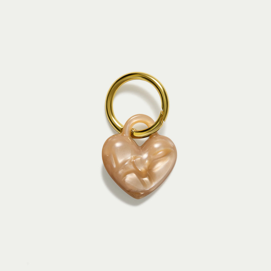 Kitty Paloma 'Puffy Heart Keychain' - Abalone