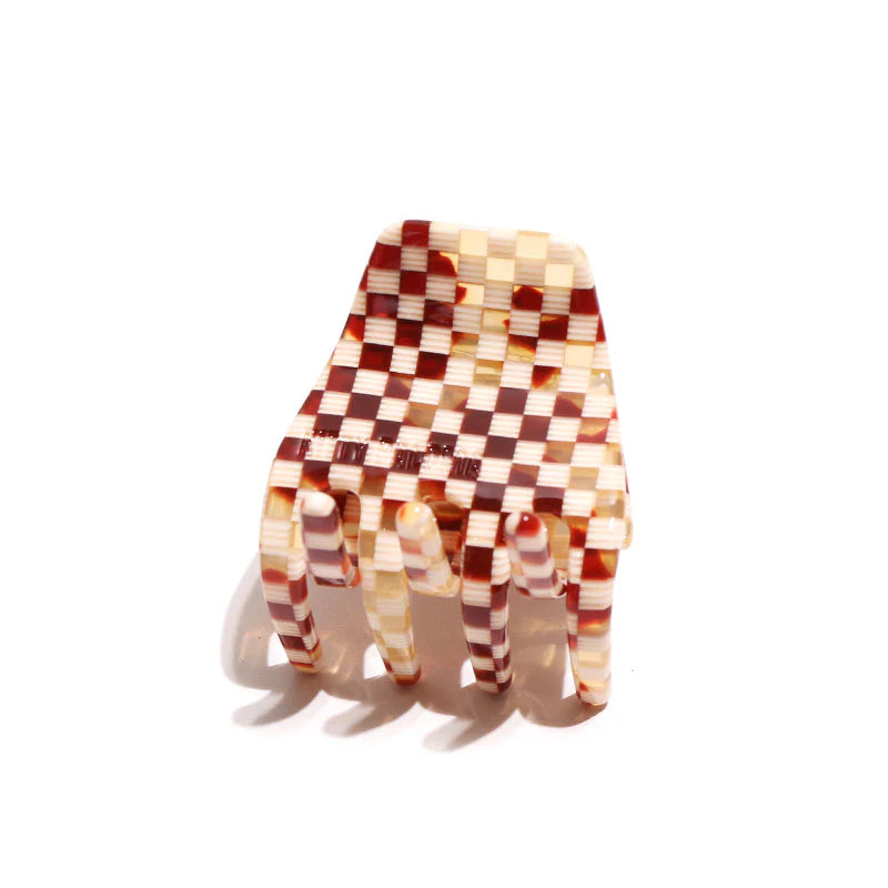 Kitty Paloma 'Petite Clip' - Gingerbread Checkers