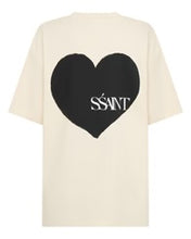 SŚAINT Black Heart Cream Tee