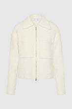 Friend Of Audrey 'The Boucle Zip Knit' - Cream