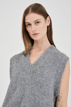 Friend Of Audrey 'The Fluffy Knit Vest' - Charcoal