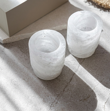 Himalayan Salt Margarita Glasses: Set of 2 / White