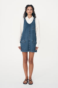 Rowie 'Franka Denim Mini Dress' - Classic Wash
