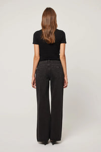 Rolla's Heidi Low Jeans Rigid - Stone Black