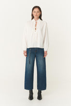 Luma Organic Eyelet Blouse Bone