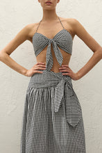 Lucia Maxi Skirt- Gingham Check