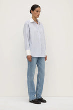 Assembly Label 'Alec Poplin Stripe Shirt' - Blue / White Stripe