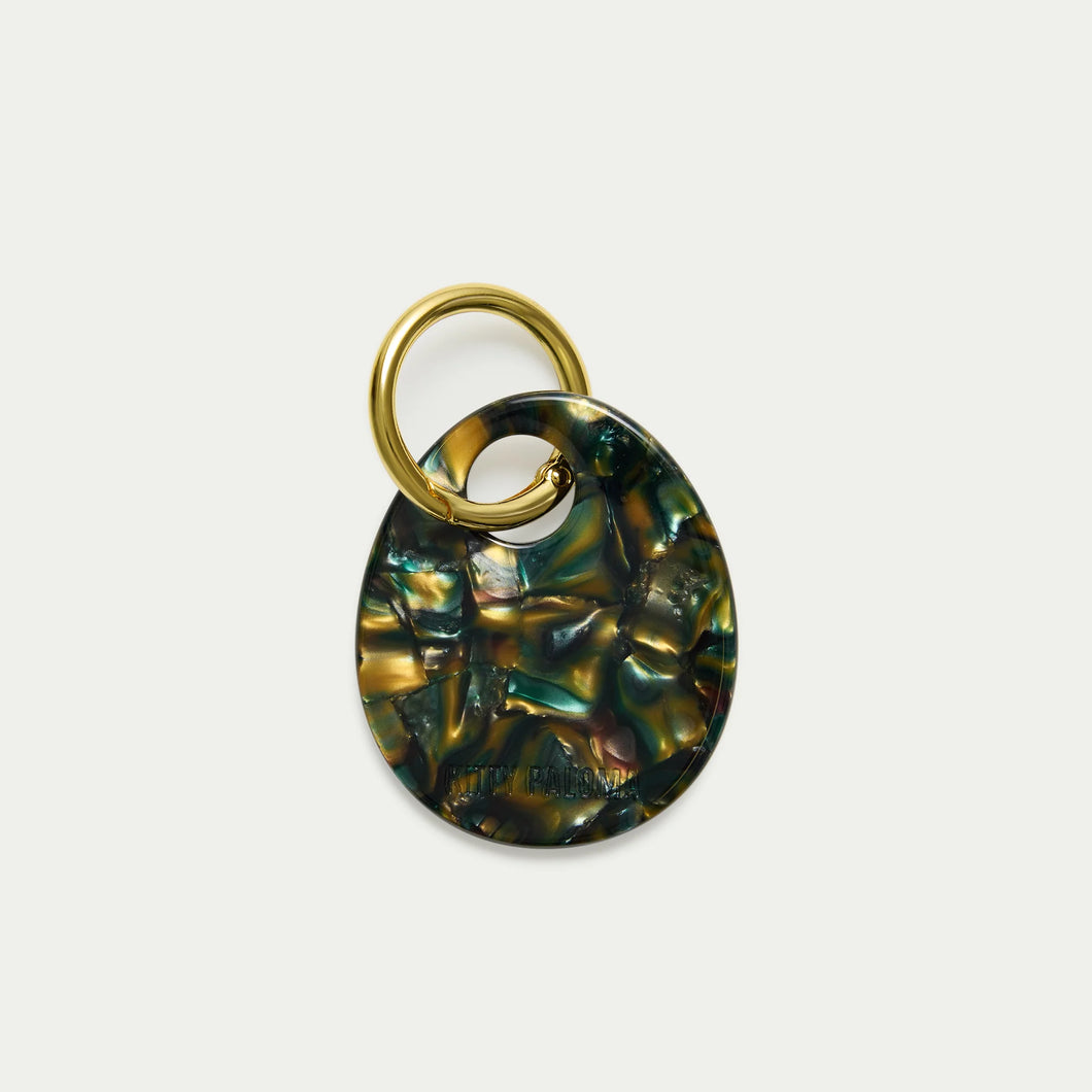 Kitty Paloma 'Pendant Keychain' Green Tortoiseshell