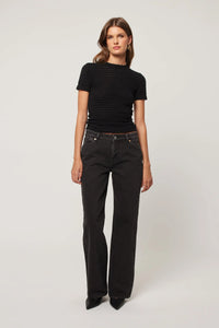 Rolla's Heidi Low Jeans Rigid - Stone Black