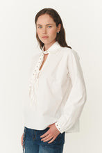 Luma Organic Eyelet Blouse Bone