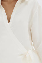 Assembly Label 'Allegra Long Sleeve Wrap Shirt' - Cream