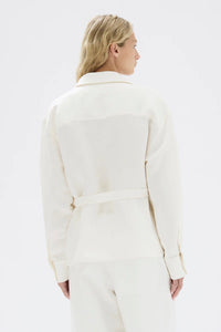 Assembly Label 'Allegra Long Sleeve Wrap Shirt' - Cream