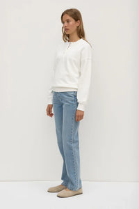 Assembly Label 'Anya Fleece Crew' - Antique White
