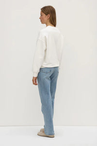 Assembly Label 'Anya Fleece Crew' - Antique White