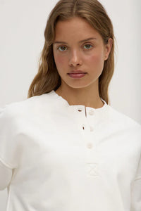 Assembly Label 'Anya Fleece Crew' - Antique White