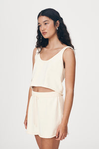 Rowie 'Belen Knit Crop' - Bone