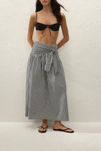Lucia Maxi Skirt- Gingham Check