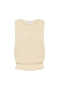 Rowie ' Catalina Knit Tank ' - Creme