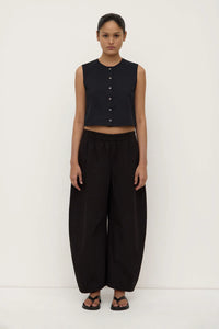 Assembly Label ' Cherri Button Front Top' - Black