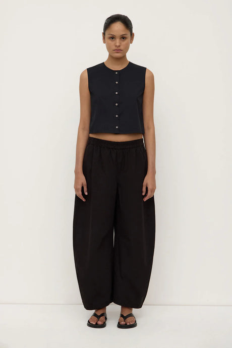 Assembly Label ' Cherri Button Front Top' - Black