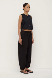 Assembly Label ' Cherri Button Front Top' - Black