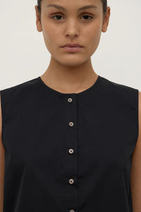Assembly Label ' Cherri Button Front Top' - Black