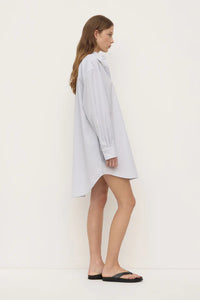 Assembly Label ' Cora Stripe Shirt Dress' - White/ Navy Stripe