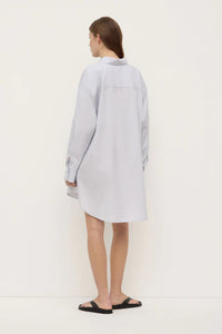Assembly Label ' Cora Stripe Shirt Dress' - White/ Navy Stripe