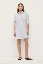 Assembly Label ' Cora Stripe Shirt Dress' - White/ Navy Stripe