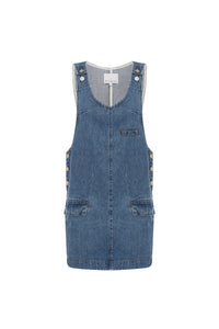 Rowie 'Franka Denim Mini Dress' - Classic Wash