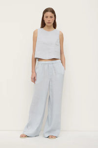 Assembly Label 'Estelle Linen Top' - Cloud