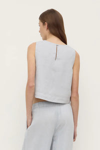 Assembly Label 'Estelle Linen Top' - Cloud