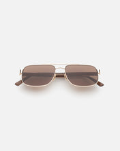 Lu Goldie 'Evangeline' Sunglasses - Coffee