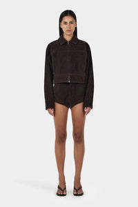 Ownley 'Gina Bomber Jacket' - Rum Raisin