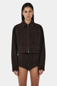 Ownley 'Gina Bomber Jacket' - Rum Raisin