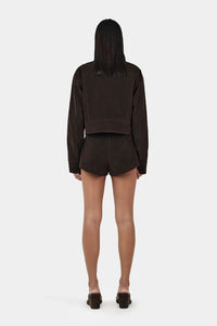 Ownley 'Gina Bomber Jacket' - Rum Raisin