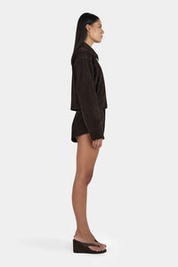 Ownley 'Gina Bomber Jacket' - Rum Raisin