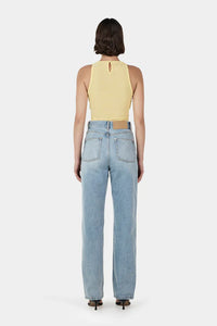 Ownley 'Halsey Mesh Top' - Lemon