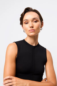 Mossman '  High Rise Midi Dress' - Black