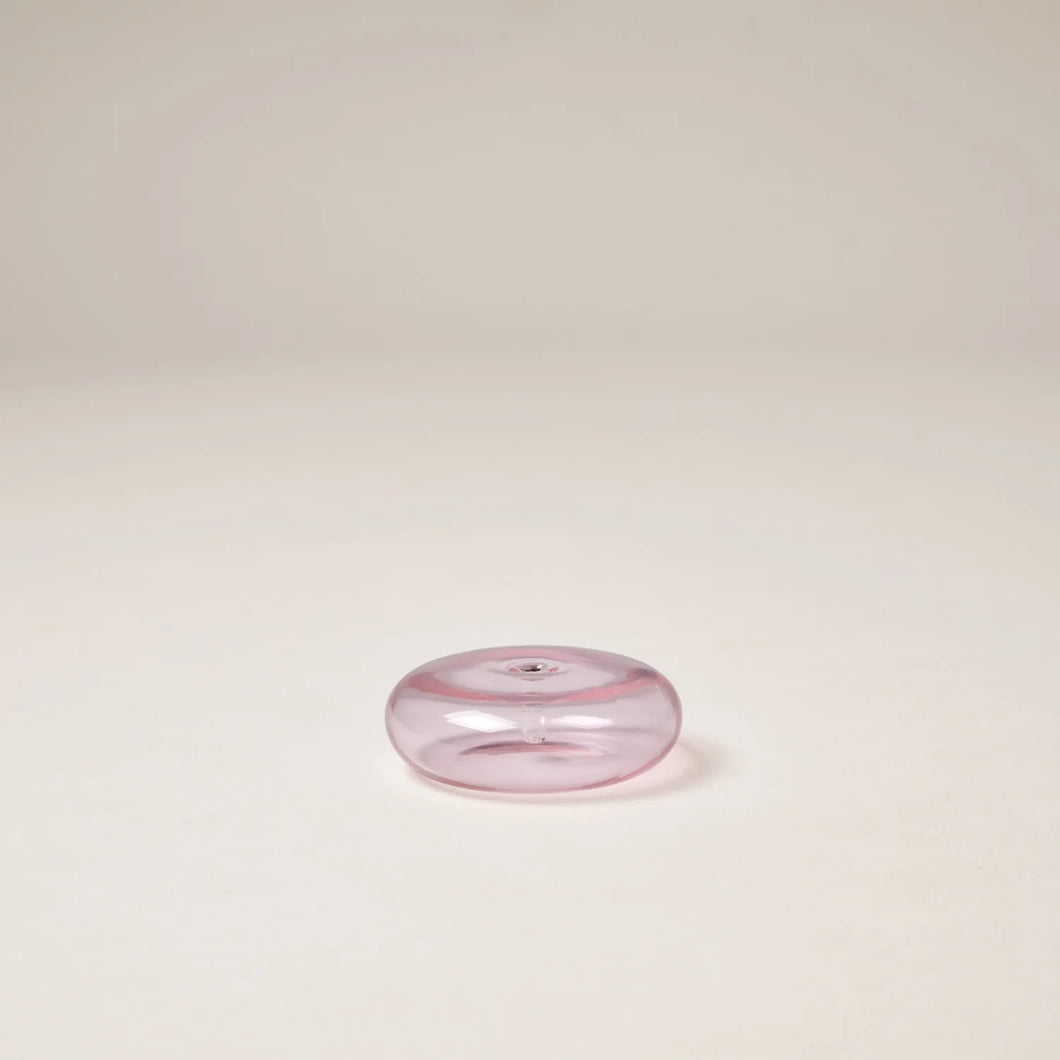 Gentle Habits Glass Vessel Incense Holder - Pink